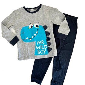 ✨ 5 for $25 ✨ Mr. Wild Boy Blue Dinosaur Matching Pant Set